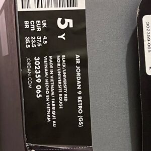 Air Jordan 9 Retro 5 Y!